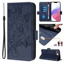 Load image into Gallery viewer, Embossed Rose RFID Anti-theft Leather Phone Case, For iPhone 11 Pro Max, For iPhone 11, For iPhone 11 Pro, For iPhone XS / X, For iPhone XR, For iPhone XS Max, For iPhone 8 Plus / 7 Plus