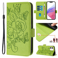 Load image into Gallery viewer, Embossed Rose RFID Anti-theft Leather Phone Case, For iPhone 11 Pro Max, For iPhone 11, For iPhone 11 Pro, For iPhone XS / X, For iPhone XR, For iPhone XS Max, For iPhone 8 Plus / 7 Plus