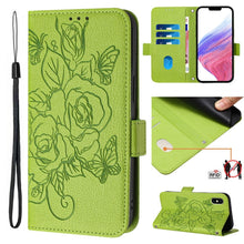 Load image into Gallery viewer, Embossed Rose RFID Anti-theft Leather Phone Case, For iPhone 11 Pro Max, For iPhone 11, For iPhone 11 Pro, For iPhone XS / X, For iPhone XR, For iPhone XS Max, For iPhone 8 Plus / 7 Plus