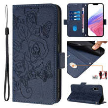 Load image into Gallery viewer, Embossed Rose RFID Anti-theft Leather Phone Case, For iPhone 11 Pro Max, For iPhone 11, For iPhone 11 Pro, For iPhone XS / X, For iPhone XR, For iPhone XS Max, For iPhone 8 Plus / 7 Plus