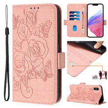 Load image into Gallery viewer, Embossed Rose RFID Anti-theft Leather Phone Case, For iPhone 11 Pro Max, For iPhone 11, For iPhone 11 Pro, For iPhone XS / X, For iPhone XR, For iPhone XS Max, For iPhone 8 Plus / 7 Plus