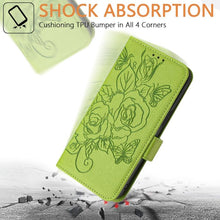 Load image into Gallery viewer, Embossed Rose RFID Anti-theft Leather Phone Case, For iPhone 18 Pro / 17 Pro, For iPhone 18 Pro Max / 17 Pro Max, For iPhone 17, For iPhone Air, For iPhone SE 2024, For iPhone 16 Pro Max, For iPhone 16 Pro, For iPhone 16 Plus