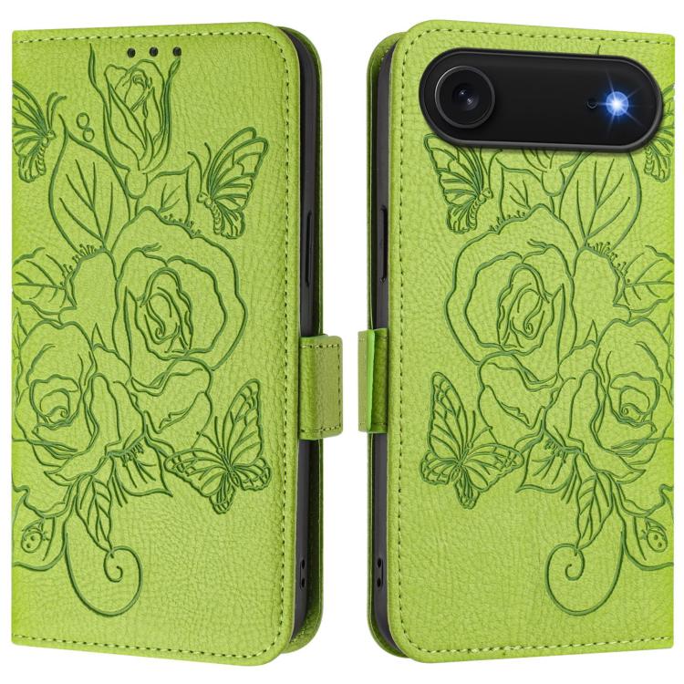Embossed Rose RFID Anti-theft Leather Phone Case, For iPhone 18 Pro / 17 Pro, For iPhone 18 Pro Max / 17 Pro Max, For iPhone 17, For iPhone Air, For iPhone SE 2024, For iPhone 16 Pro Max, For iPhone 16 Pro, For iPhone 16 Plus