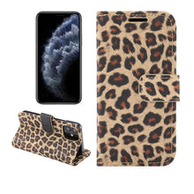 Load image into Gallery viewer, Leopard Print Pattern Horizontal Flip Leather Case with Card Slot and Holder, For iPhone 12 mini, For iPhone 12 / 12 Pro, For iPhone 12 Pro Max