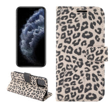 Load image into Gallery viewer, Leopard Print Pattern Horizontal Flip Leather Case with Card Slot and Holder, For iPhone 12 mini, For iPhone 12 / 12 Pro, For iPhone 12 Pro Max