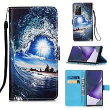 Load image into Gallery viewer, Colored Drawing Pattern Plain Weave Horizontal Flip Leather Case with Holder &amp; Card Slot &amp; Wallet &amp; Lanyard