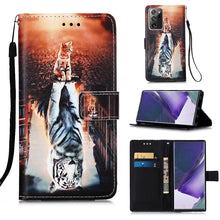 Load image into Gallery viewer, Colored Drawing Pattern Plain Weave Horizontal Flip Leather Case with Holder &amp; Card Slot &amp; Wallet &amp; Lanyard