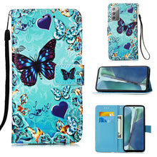Load image into Gallery viewer, Colored Drawing Pattern Plain Weave Horizontal Flip Leather Case with Holder &amp; Card Slot &amp; Wallet &amp; Lanyard