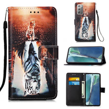 Load image into Gallery viewer, Colored Drawing Pattern Plain Weave Horizontal Flip Leather Case with Holder &amp; Card Slot &amp; Wallet &amp; Lanyard