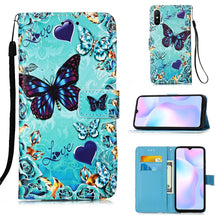 Load image into Gallery viewer, Colored Drawing Pattern Plain Weave Horizontal Flip Leather Case with Holder &amp; Card Slot &amp; Wallet &amp; Lanyard