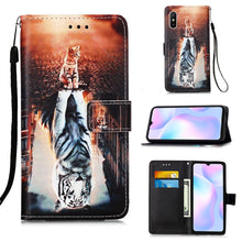 Load image into Gallery viewer, Colored Drawing Pattern Plain Weave Horizontal Flip Leather Case with Holder &amp; Card Slot &amp; Wallet &amp; Lanyard
