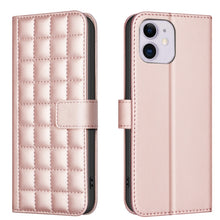 Load image into Gallery viewer, Square Texture Leather Phone Case, For iPhone 12 / 12 Pro, For iPhone 12 Pro Max, For iPhone 11 Pro Max, For iPhone 11, For iPhone 11 Pro, For iPhone XR, For iPhone XS Max, For iPhone 8 Plus / 7 Plus