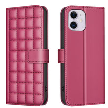 Load image into Gallery viewer, Square Texture Leather Phone Case, For iPhone 12 / 12 Pro, For iPhone 12 Pro Max, For iPhone 11 Pro Max, For iPhone 11, For iPhone 11 Pro, For iPhone XR, For iPhone XS Max, For iPhone 8 Plus / 7 Plus