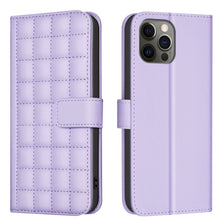 Load image into Gallery viewer, Square Texture Leather Phone Case, For iPhone 12 / 12 Pro, For iPhone 12 Pro Max, For iPhone 11 Pro Max, For iPhone 11, For iPhone 11 Pro, For iPhone XR, For iPhone XS Max, For iPhone 8 Plus / 7 Plus