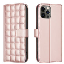 Load image into Gallery viewer, Square Texture Leather Phone Case, For iPhone 12 / 12 Pro, For iPhone 12 Pro Max, For iPhone 11 Pro Max, For iPhone 11, For iPhone 11 Pro, For iPhone XR, For iPhone XS Max, For iPhone 8 Plus / 7 Plus