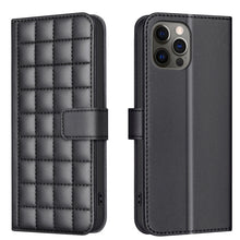 Load image into Gallery viewer, Square Texture Leather Phone Case, For iPhone 12 / 12 Pro, For iPhone 12 Pro Max, For iPhone 11 Pro Max, For iPhone 11, For iPhone 11 Pro, For iPhone XR, For iPhone XS Max, For iPhone 8 Plus / 7 Plus