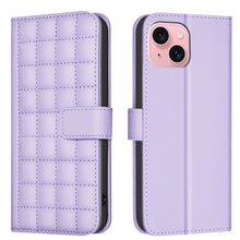 Load image into Gallery viewer, Square Texture Leather Phone Case, For iPhone 15 Plus / 14 Plus, For iPhone 15, For iPhone 14 / 13, For iPhone 14 Pro, For iPhone 14 Pro Max, For iPhone SE 2022 / SE 2020 / 8 / 7, For iPhone 13 Pro Max, For iPhone 13 Pro