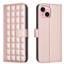 Load image into Gallery viewer, Square Texture Leather Phone Case, For iPhone 15 Plus / 14 Plus, For iPhone 15, For iPhone 14 / 13, For iPhone 14 Pro, For iPhone 14 Pro Max, For iPhone SE 2022 / SE 2020 / 8 / 7, For iPhone 13 Pro Max, For iPhone 13 Pro