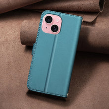 Load image into Gallery viewer, Square Texture Leather Phone Case, For iPhone 15 Plus / 14 Plus, For iPhone 15, For iPhone 14 / 13, For iPhone 14 Pro, For iPhone 14 Pro Max, For iPhone SE 2022 / SE 2020 / 8 / 7, For iPhone 13 Pro Max, For iPhone 13 Pro