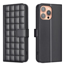 Load image into Gallery viewer, Square Texture Leather Phone Case, For iPhone 17e / 16e, For iPhone 17 Pro Max, For iPhone 16 Pro Max, For iPhone 16 Pro, For iPhone 16 Plus, For iPhone 16, For iPhone 15 Pro Max, For iPhone 15 Pro