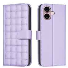 Load image into Gallery viewer, Square Texture Leather Phone Case, For iPhone 17e / 16e, For iPhone 17 Pro Max, For iPhone 16 Pro Max, For iPhone 16 Pro, For iPhone 16 Plus, For iPhone 16, For iPhone 15 Pro Max, For iPhone 15 Pro