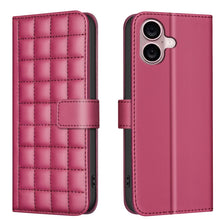 Load image into Gallery viewer, Square Texture Leather Phone Case, For iPhone 17e / 16e, For iPhone 17 Pro Max, For iPhone 16 Pro Max, For iPhone 16 Pro, For iPhone 16 Plus, For iPhone 16, For iPhone 15 Pro Max, For iPhone 15 Pro