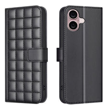 Load image into Gallery viewer, Square Texture Leather Phone Case, For iPhone 17e / 16e, For iPhone 17 Pro Max, For iPhone 16 Pro Max, For iPhone 16 Pro, For iPhone 16 Plus, For iPhone 16, For iPhone 15 Pro Max, For iPhone 15 Pro