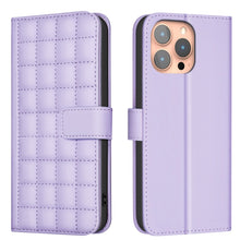 Load image into Gallery viewer, Square Texture Leather Phone Case, For iPhone 17e / 16e, For iPhone 17 Pro Max, For iPhone 16 Pro Max, For iPhone 16 Pro, For iPhone 16 Plus, For iPhone 16, For iPhone 15 Pro Max, For iPhone 15 Pro