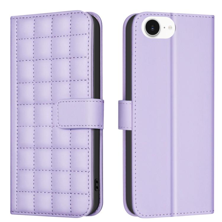 Square Texture Leather Phone Case, For iPhone 17e / 16e, For iPhone 17 Pro Max, For iPhone 16 Pro Max, For iPhone 16 Pro, For iPhone 16 Plus, For iPhone 16, For iPhone 15 Pro Max, For iPhone 15 Pro