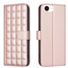 Load image into Gallery viewer, Square Texture Leather Phone Case, For iPhone 17e / 16e, For iPhone 17 Pro Max, For iPhone 16 Pro Max, For iPhone 16 Pro, For iPhone 16 Plus, For iPhone 16, For iPhone 15 Pro Max, For iPhone 15 Pro