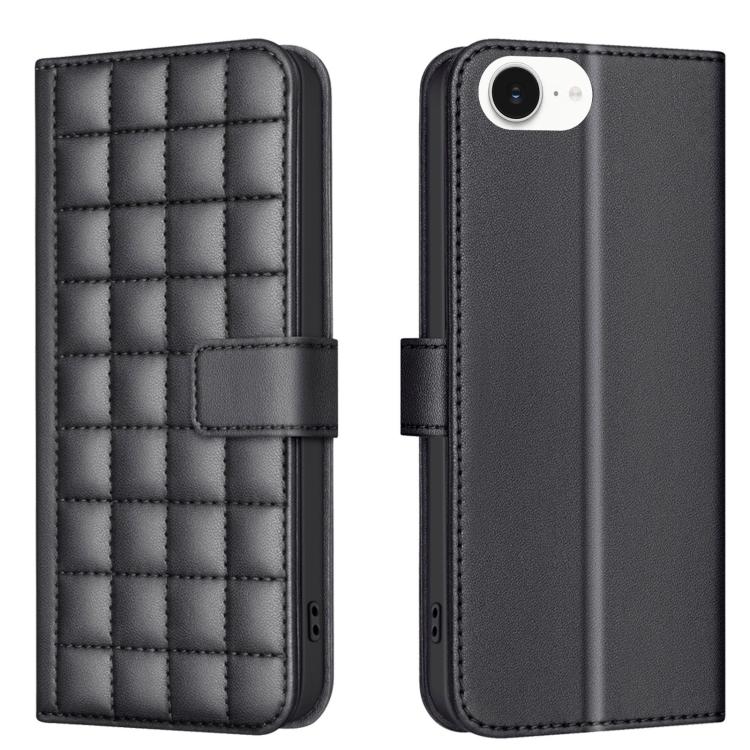 Square Texture Leather Phone Case, For iPhone 17e / 16e, For iPhone 17 Pro Max, For iPhone 16 Pro Max, For iPhone 16 Pro, For iPhone 16 Plus, For iPhone 16, For iPhone 15 Pro Max, For iPhone 15 Pro