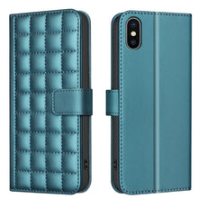 Load image into Gallery viewer, Square Texture Leather Phone Case, For iPhone 12 / 12 Pro, For iPhone 12 Pro Max, For iPhone 11 Pro Max, For iPhone 11, For iPhone 11 Pro, For iPhone XR, For iPhone XS Max, For iPhone 8 Plus / 7 Plus