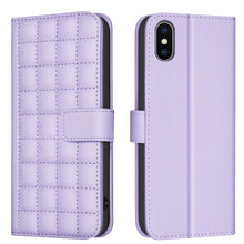 Load image into Gallery viewer, Square Texture Leather Phone Case, For iPhone 12 / 12 Pro, For iPhone 12 Pro Max, For iPhone 11 Pro Max, For iPhone 11, For iPhone 11 Pro, For iPhone XR, For iPhone XS Max, For iPhone 8 Plus / 7 Plus