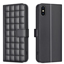 Load image into Gallery viewer, Square Texture Leather Phone Case, For iPhone 12 / 12 Pro, For iPhone 12 Pro Max, For iPhone 11 Pro Max, For iPhone 11, For iPhone 11 Pro, For iPhone XR, For iPhone XS Max, For iPhone 8 Plus / 7 Plus