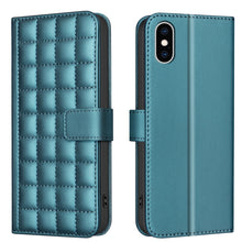 Load image into Gallery viewer, Square Texture Leather Phone Case, For iPhone 12 / 12 Pro, For iPhone 12 Pro Max, For iPhone 11 Pro Max, For iPhone 11, For iPhone 11 Pro, For iPhone XR, For iPhone XS Max, For iPhone 8 Plus / 7 Plus
