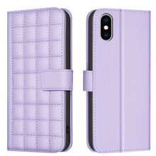 Load image into Gallery viewer, Square Texture Leather Phone Case, For iPhone 12 / 12 Pro, For iPhone 12 Pro Max, For iPhone 11 Pro Max, For iPhone 11, For iPhone 11 Pro, For iPhone XR, For iPhone XS Max, For iPhone 8 Plus / 7 Plus