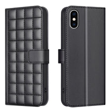 Load image into Gallery viewer, Square Texture Leather Phone Case, For iPhone 12 / 12 Pro, For iPhone 12 Pro Max, For iPhone 11 Pro Max, For iPhone 11, For iPhone 11 Pro, For iPhone XR, For iPhone XS Max, For iPhone 8 Plus / 7 Plus