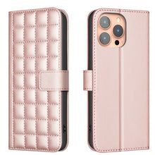Load image into Gallery viewer, Square Texture Leather Phone Case, For iPhone 12 / 12 Pro, For iPhone 12 Pro Max, For iPhone 11 Pro Max, For iPhone 11, For iPhone 11 Pro, For iPhone XR, For iPhone XS Max, For iPhone 8 Plus / 7 Plus