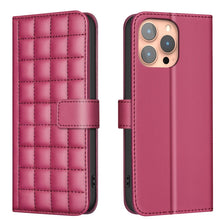 Load image into Gallery viewer, Square Texture Leather Phone Case, For iPhone 12 / 12 Pro, For iPhone 12 Pro Max, For iPhone 11 Pro Max, For iPhone 11, For iPhone 11 Pro, For iPhone XR, For iPhone XS Max, For iPhone 8 Plus / 7 Plus