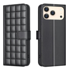 Load image into Gallery viewer, Square Texture Leather Phone Case, For iPhone 17e / 16e, For iPhone 17 Pro Max, For iPhone 16 Pro Max, For iPhone 16 Pro, For iPhone 16 Plus, For iPhone 16, For iPhone 15 Pro Max, For iPhone 15 Pro
