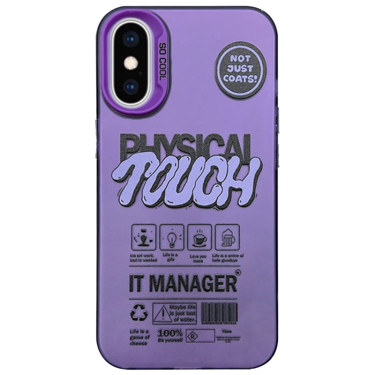 English Label Double-sided Frosted Phone Case, For iPhone 11 Pro, For iPhone XS / X, For iPhone XR, For iPhone XS Max