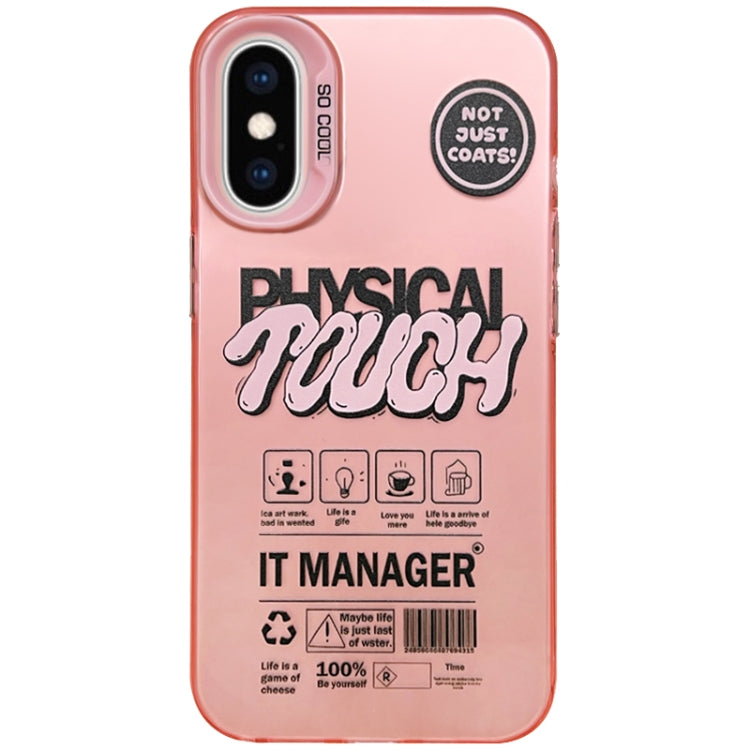 English Label Double-sided Frosted Phone Case, For iPhone 11 Pro, For iPhone XS / X, For iPhone XR, For iPhone XS Max