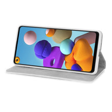 Load image into Gallery viewer, Glitter Powder Horizontal Flip Leather Case with Card Slots &amp; Holder &amp; Lanyard