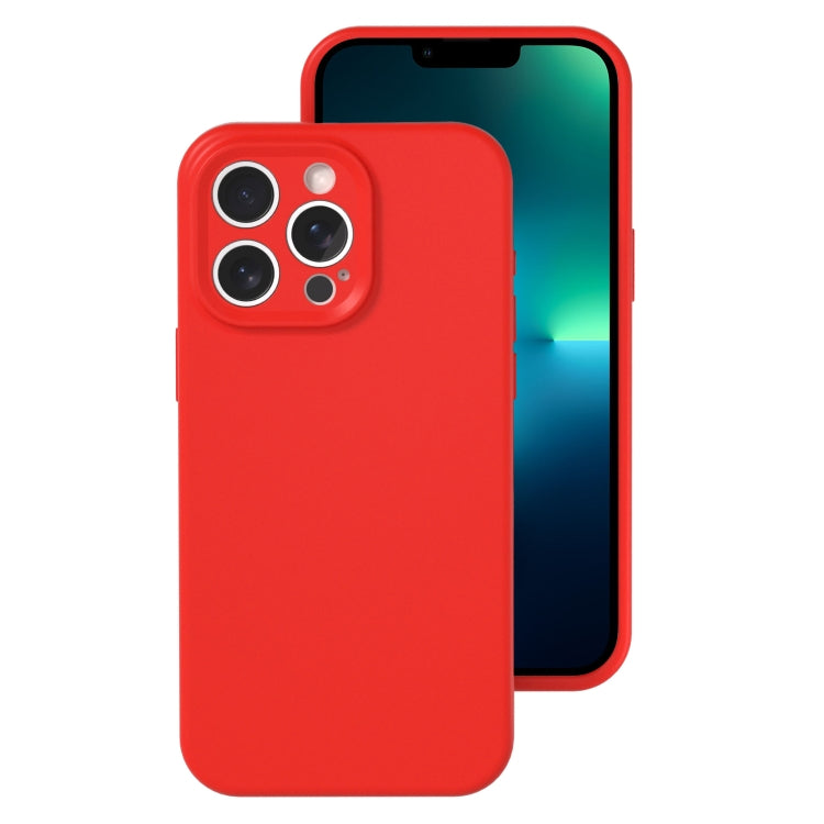 Precise Hole Liquid Silicone Jelly Color Full Coverage Phone Case, For iPhone 13 Pro Max