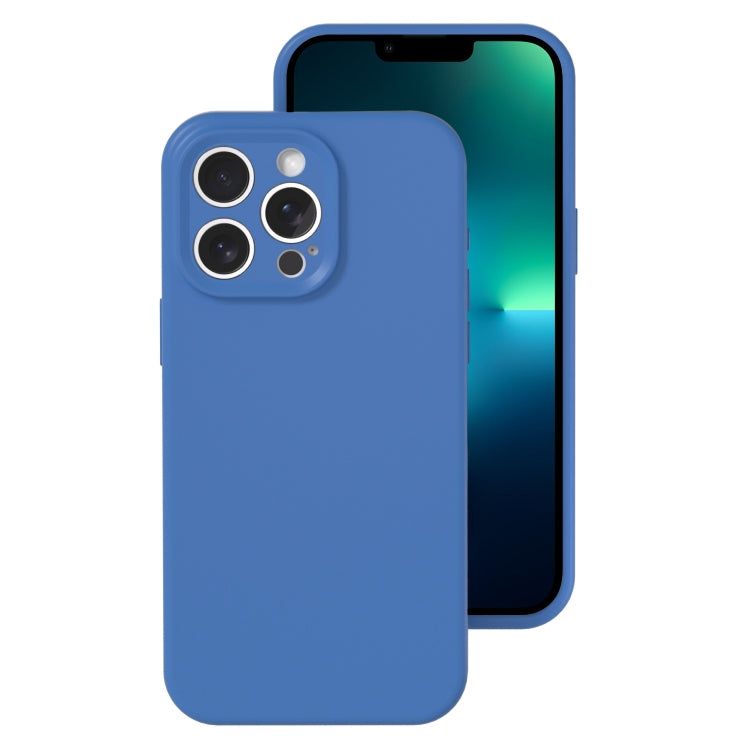 Precise Hole Liquid Silicone Jelly Color Full Coverage Phone Case, For iPhone 13 Pro Max