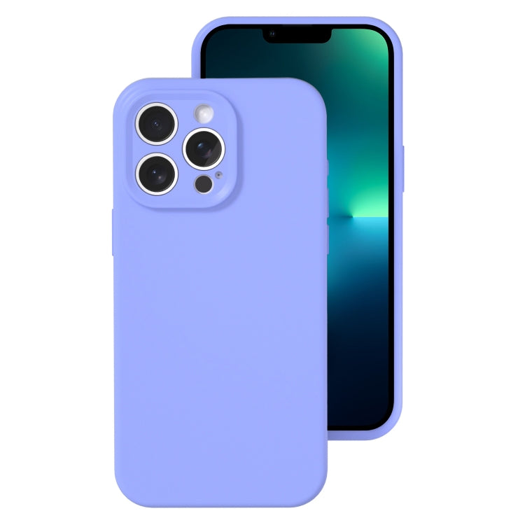 Precise Hole Liquid Silicone Jelly Color Full Coverage Phone Case, For iPhone 13 Pro Max
