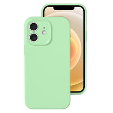 Load image into Gallery viewer, Precise Hole Liquid Silicone Jelly Color Full Coverage Phone Case, For iPhone 12