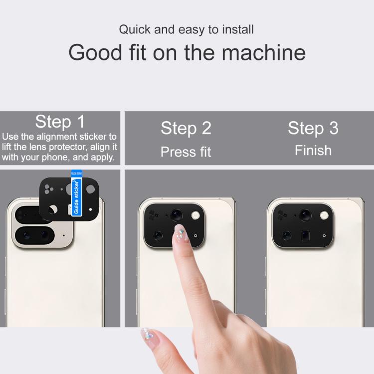 IMAK Metal Camera Lens Protector Cover, For Google Pixel 10 Pro Fold, For Google Pixel 10 Pro XL, For Google Pixel 10 Pro, For Google Pixel 10, For Google Pixel 9 Pro XL, For Google Pixel 9 Pro, For Google Pixel 9