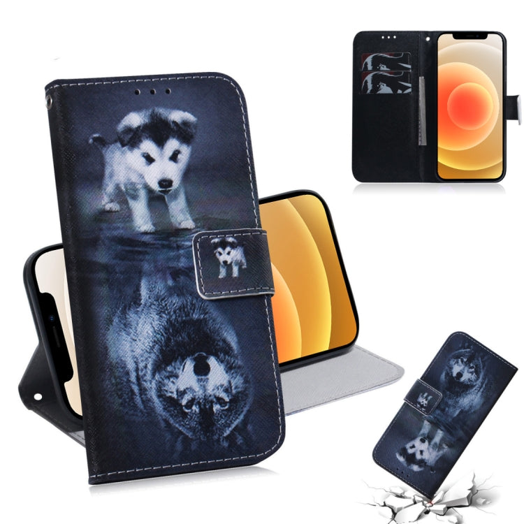 Coloured Drawing Horizontal Flip Leather Case, with Holder & Card Slots & Wallet, For iPhone 12 mini, For iPhone 12 / 12 Pro, For iPhone 12 Pro Max, For LG K41S