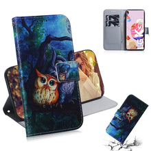 Load image into Gallery viewer, Coloured Drawing Horizontal Flip Leather Case, with Holder &amp; Card Slots &amp; Wallet, For LG K51S, For LG K61, For Xiaomi Redmi 9A, For Xiaomi Redmi 9C